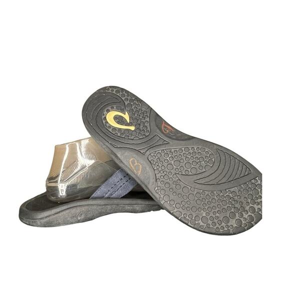 ***SOLD*** Mens Olukai Slip On Thong Sandals Size 8.5 Blue Black - Picture 5 of 5